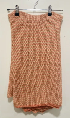 Bamboo NWOT Knit Beige And Pink Baby Girl Blanket - Image 1 of 4