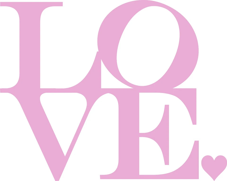 Window Wall Vehicle Valentines Heart Swirl Type Decal Vinyl Sticker - Image 1 of 1