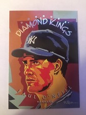 1995 Donruss Diamond Kings # DK 7 Paul O'Neill Card (B61) New York Yankees