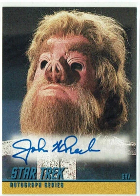 Star Trek TOS Original Series Season 2 Autograph A48 John Wheeler as Gav  - Image 1 of 2