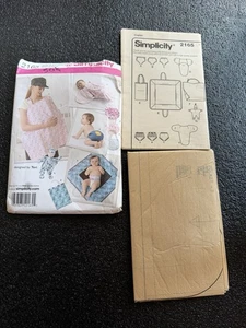 2011 Simplicity 2165 Pattern Diaper Cover Bunting Mat Nursing One Size Uncut - Picture 1 of 3