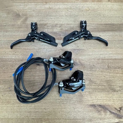 ¡Montado una vez! Código SRAM RSC Freno de disco de 4 pistones Freno de bicicleta de montaña 720g Foto 1 de 4