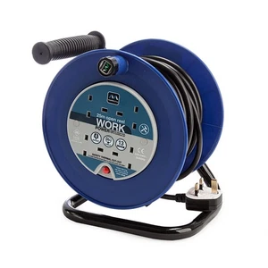 Masterplug LDCC2513-4BL-MP 13A 4 Gang Câble Bobine Bleu 25 Mètres 240V - Afbeelding 1 van 3