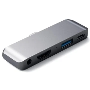 Satechi Multiport USB Hub Type C HDMI 4K / USB 3.0 / Type-C / Jack 3.5mm Grey - Picture 1 of 5