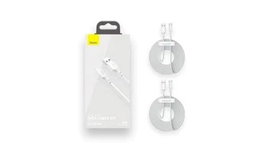 BASEUS KABEL USB/USB-C SIMPLE WISDOM, 40W, 5A, 1.5M BIAŁY - Zdjęcie 1 z 1