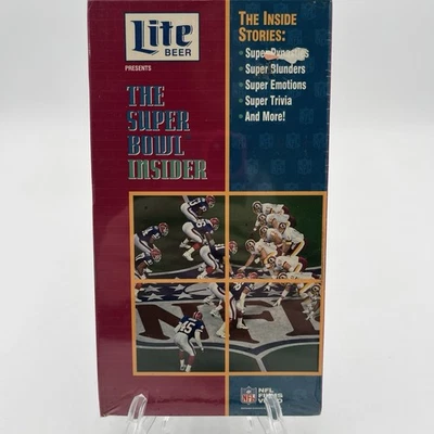 BRAND NEW SEALED!! The Super Bowl Insider NFL Films (VHS 1992) Miller Lite Beer — 第 1/4 张图片