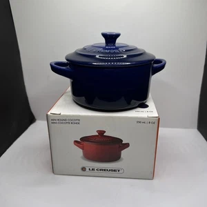 Le Creuset Mini Cocotte Indigo Blau 1er Set Kasserolle Neu - Bild 1 von 4