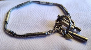 EINGESTELLT Silpada Armband Sterlingsilber oxidiert Pinselstrich Quaste Armband - Bild 1 von 6