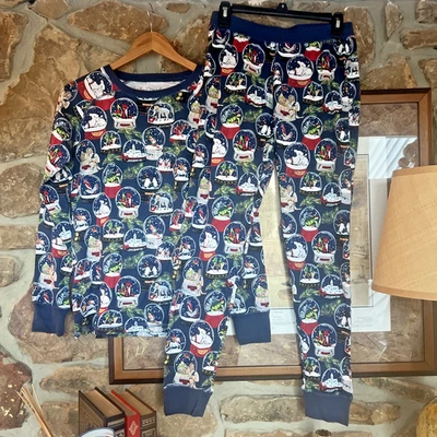 NEW Vera Bradley Cotton Flannel Snow Globe Motif Pajamas Women's S Small Rt $75 - Image 1 of 4