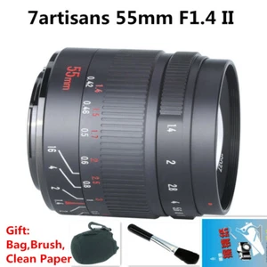 7artisans 55mm F1.4 II MF Large Aperture Lens for Fujifilm Fuji X-T5 H2s Camera - Picture 1 of 11