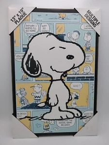 Plaque murale de baseball Lg Snoopy bande dessinée suspendue Joe Cool Peanuts 13 x 19 - Photo 1/7
