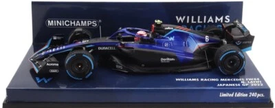 Minichamps Williams F1 FW44 #6 9th Japanese GP 2022 - Nicholas Latifi 1/43 Scale - Image 1 of 2