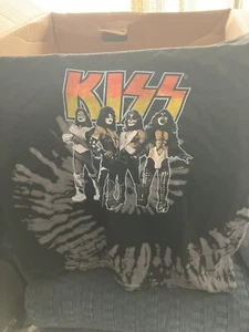 KISS LOVE GUN TYE DYE SHIRT NEW MENS XL - Picture 1 of 2