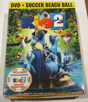 Rio 2 DVD Includes Exclusive Soccer Beach Ball Brand New Sealed - Image 1 of 2