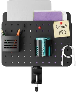 Rotatable Pegboard for Desk – Desk Pegboard – Clamp-On Desk Peg Board – Peg Boar - Picture 1 of 8