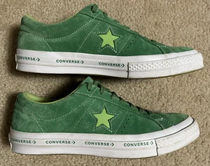 Converse One Star OX Verde Scamosciato 159816C Scarpe Sneakers Uomo Taglia 8,5, Celtics - Foto 1 di 21