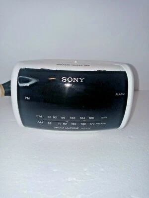 Sony Reloj Digital Radio Alarma AM/FM Dream Machine ICF-C112 Blanco Foto 1 de 4
