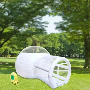 Inflatable Bubble Camping Tent Outdoor Tunnel Clear Top Transparent Dome &Blower - Picture 1 of 22