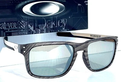 NEW Oakley HOLBROOK MIX w Woodgrain POLARIZED Galaxy CHROME Lens Sunglass 9384 - Image 1 of 4