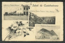 cartolina 'Saluti da CASTELVETRANO' (Trapani) stazione PARTANNA - CASTELVETRANO