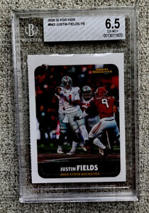 JUSTIN FIELDS ROOKIE SI FOR KIDS BGS RARE GRADED CHICAGO BEARS LOW POP OSU NM