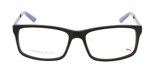 Puma Eye Glasses Eyewear PE0016O 56-17-140 Prescription Ready - Black / Blue - Picture 1 of 13
