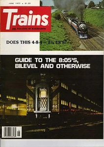 Trains Magazin Juni 1977 Ausgabe AFT 4449 & C&NW auf dem Cover - Bild 1 von 1