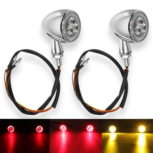 Luces de freno intermitentes LED intermitentes de señal de giro para motocicleta para Harley Sportster XL 883 1200 - Imagen 1 de 17