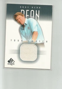 2001 SP AUTHENTIC TOUR SWATCH #ABTS ANDY BEAN WHITE SHIRT - Picture 1 of 2