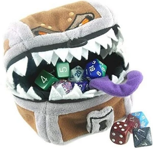 Plush Mimic Dice Bag - Gamer Pouch - Dungeons & Dragons - Picture 1 of 2