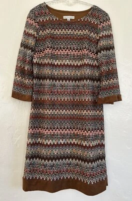 Vestido Sandra Darren Crochê Forrado de Renda Boho Mini Shift Feminino Tamanho 6P - Imagem 1 de 4