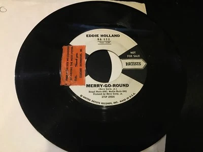 PROMO 45 Eddie Holland - Merry Go Round/ It Moves Me UNITED ARTISTS VG+ - Image 1 of 4