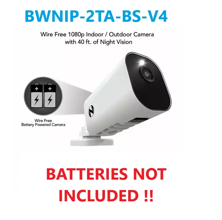 Night Owl BWNIP-2TA-BS-V4 1080 Wire Free Add On Camera [BATTERIES NOT INCLUDED]™ - Image 1 of 4