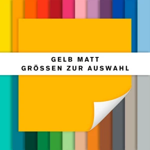 Fliesenaufkleber gelb matt | Fliesensticker für Küche und Bad | alle Größen - Bild 1 von 1