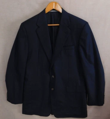 Blazer Hickey Freeman Nordstrom Para Hombre Dos Botones Azul Cuadros 44R Foto 1 de 4