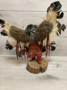 15" Navajo Kachina Puppe - "Adler" Indianer Geist Tänzer signiert J. Tom - Bild 1 von 12