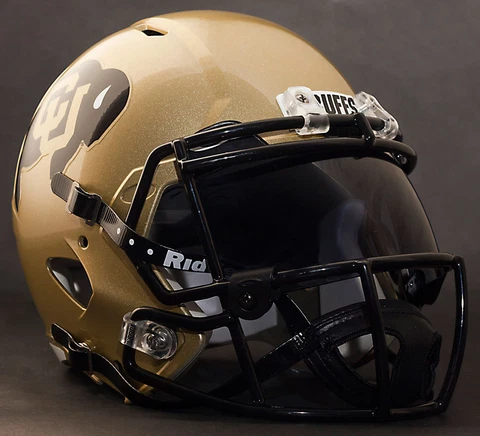 *CUSTOM* COLORADO BUFFALOES NCAA Riddell Speed AUTHENTIC Football Helmet Cover