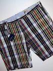 POLO RALPH LAUREN BLUE RED MADRAS PLAID SHORTS SIZE 40 SLIM FIT NWT