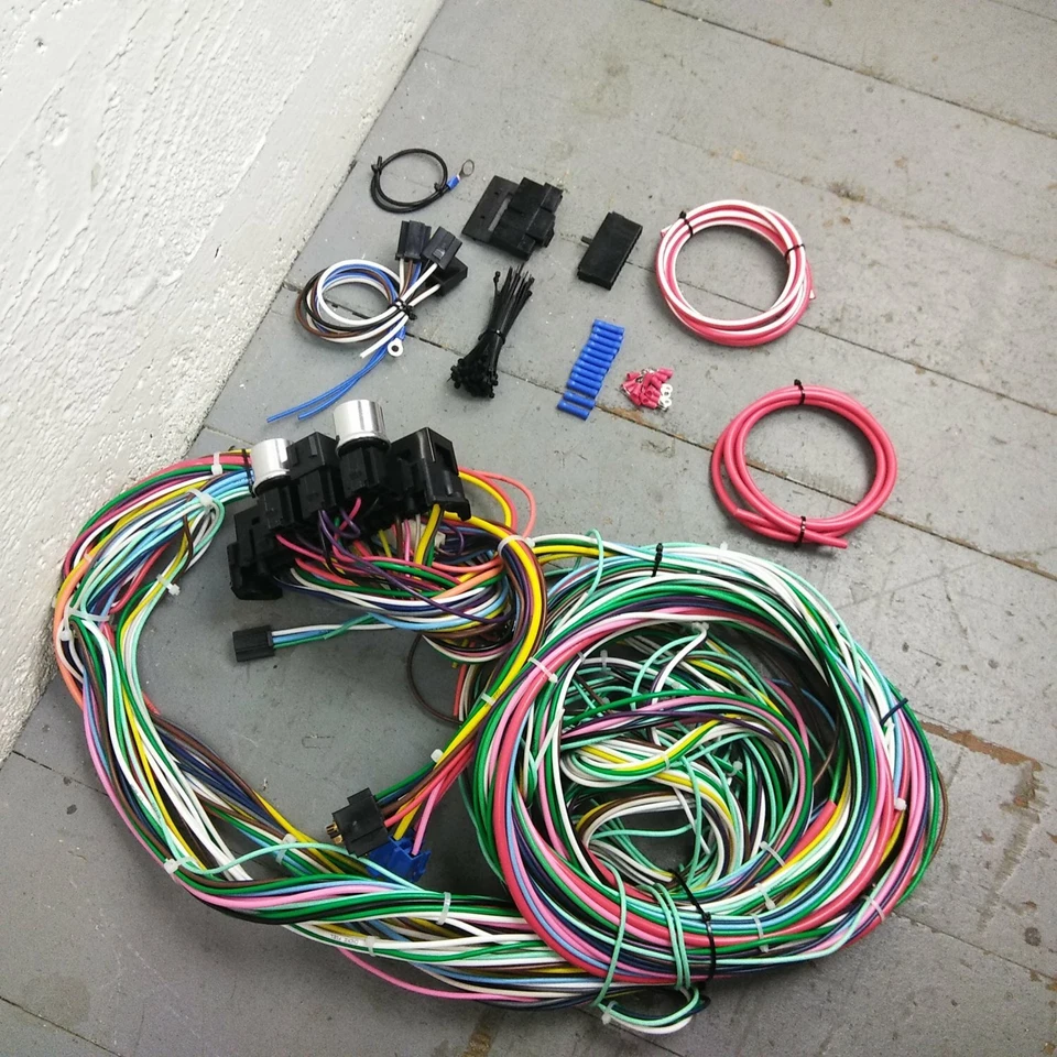 Kit de actualización de arnés de cables para camioneta Chevrolet 1960-1962 se adapta a circuito nuevo sin dolor Foto 1 de 4