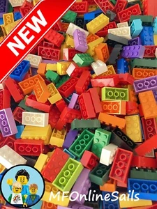 **NEW** 100  2x4 LEGO bricks  - Random bulk lot mix of colors - Part #3001 only - Picture 1 of 6