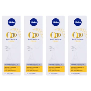 4x Nivea Q10 Power Anti-Wrinkle Firming Eye Cream - 15mL - Picture 1 of 2