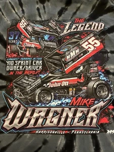 THE LEGEND Mike Wagner Sprint Car #55 T-Shirt - 2XL XX HARRISONVILLE - PA - Bild 1 von 12