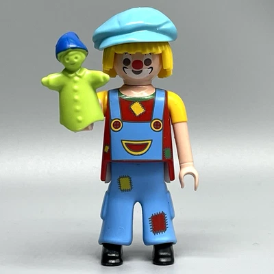 Playmobil Birthday Circus Clown Male Adult Figure Nose Hat Puppet Custom RARE - Image 1 of 3