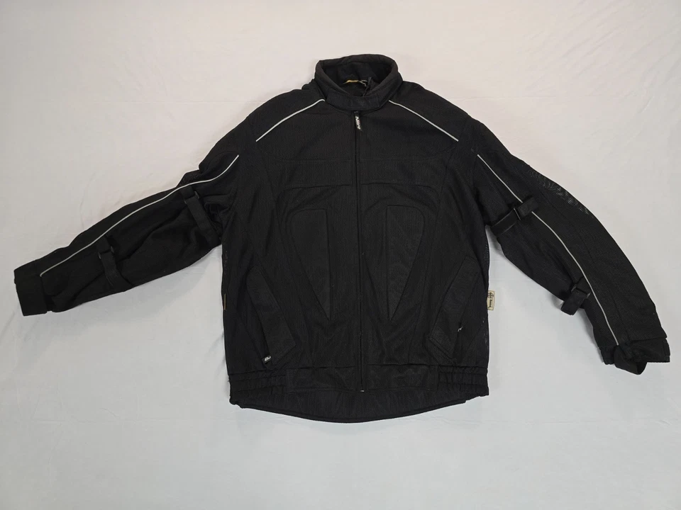 Nitro Motorcycle Jacket Men’s 4XL Mesh CE Armor Black Dura Guard Summer Riding - Image 1 of 4