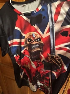 Heavy Metal Skeleton shirt Union Jack 2 Sided Rare XL - Picture 1 of 4