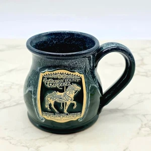 Deneen Pottery Mug Kit Carson County Carousel Horse Colorado Green Drip USA New - Picture 1 of 7