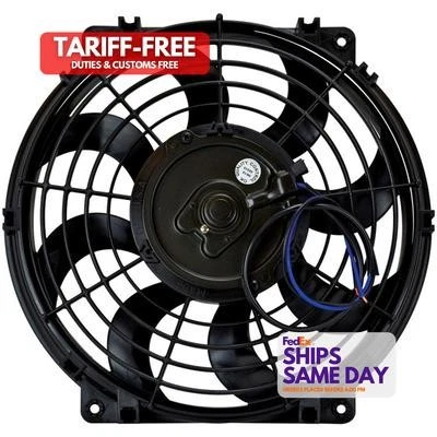 Ventilador de refrigeración eléctrico de hoja curva Flex-A-Lite FLE104359 12 pulgadas piezas de rendimiento Foto 1 de 4