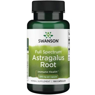 Astragalus Root 470mg 100 Capsules Swanson Health Products - Image 1 of 2