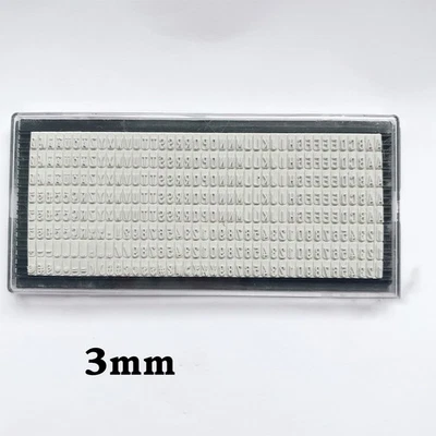Neu 3mm / 4mm / 6.4mm Type Stamp For Digital Letter Stamp For DIY Cut And Paste - Bild 1 von 4