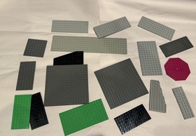 Authentic Lego Plates Lot Of Variety Of Colors And Sizes - Mostly Bigger - Clean